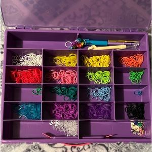 Assorted Loom bracelet supplies